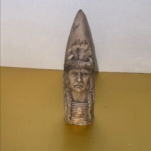 Handcrafted Tan Tribal Art Sculpture